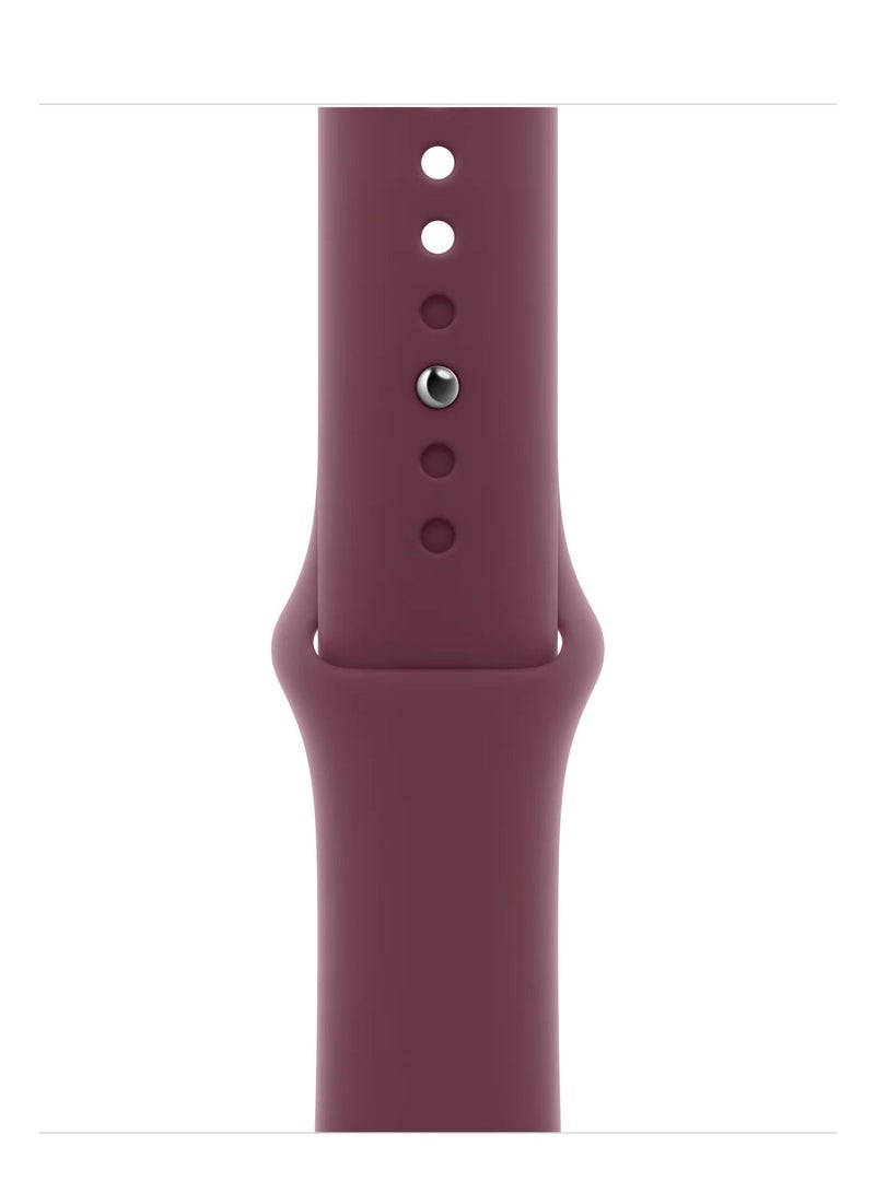 Watch Silicone Watch Band Compatible with Apple Watch 38mm 40mm 41mm (42mm Series 11/10) – Soft Sport Replacement Strap for Apple Watch Series SE, Series 11/10/9/8/7/6/5/4 – Mulberry - Image 3