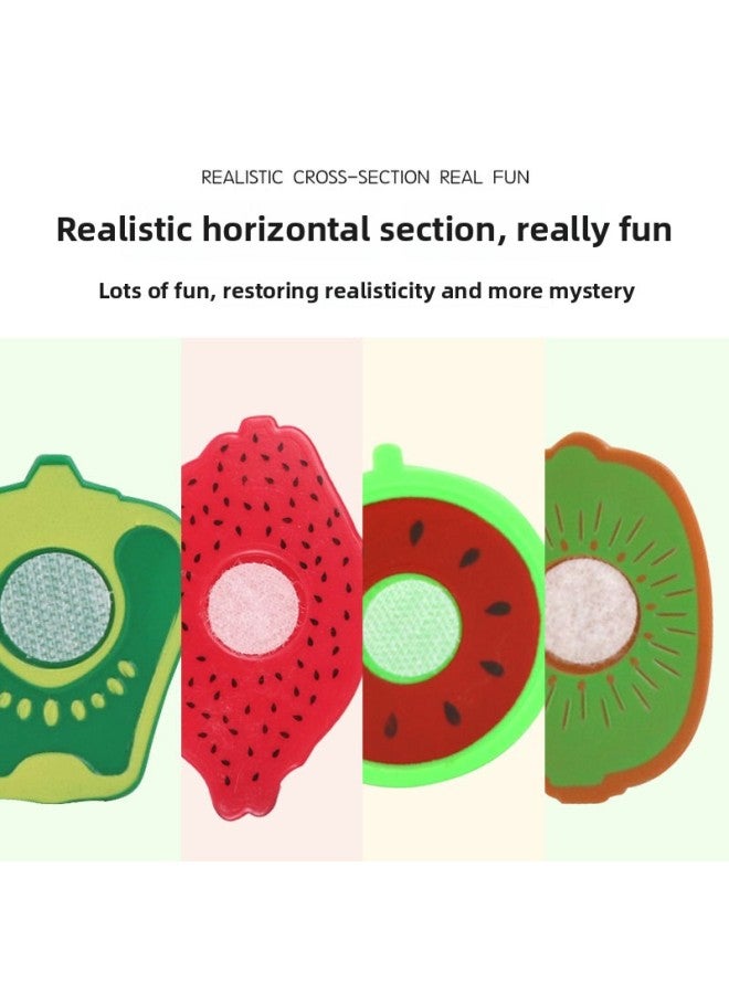 Children's Play House Kitchen Toys Fruits And Vegetables Cut And Enjoy Boys And Girls Cut And Watch Simulation Cooking Early Education Cross-border-Color:Plate  - Image 5