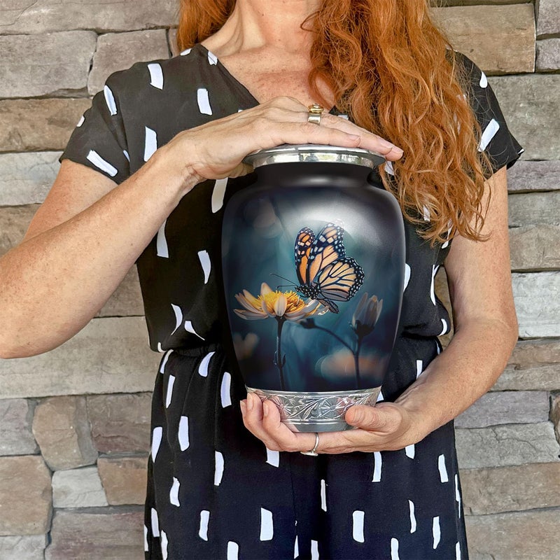 Double Trouble Inc Butterfly Urn For Human Ashes | Large Handcrafted Funeral Memorial | Decorative Cremation Urn For Women And Men - Image 4