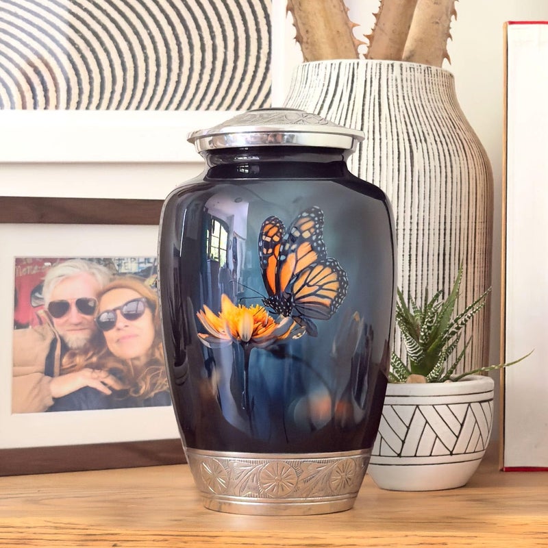 Double Trouble Inc Butterfly Urn For Human Ashes | Large Handcrafted Funeral Memorial | Decorative Cremation Urn For Women And Men - Image 3