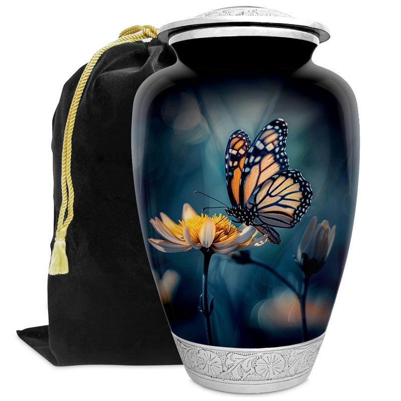 Double Trouble Inc Butterfly Urn For Human Ashes | Large Handcrafted Funeral Memorial | Decorative Cremation Urn For Women And Men - Image 1