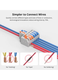 SONOFF 54 PCS Quick Wire Connectors Wire Crimp Cable Terminals Kit Joins  - Image 3