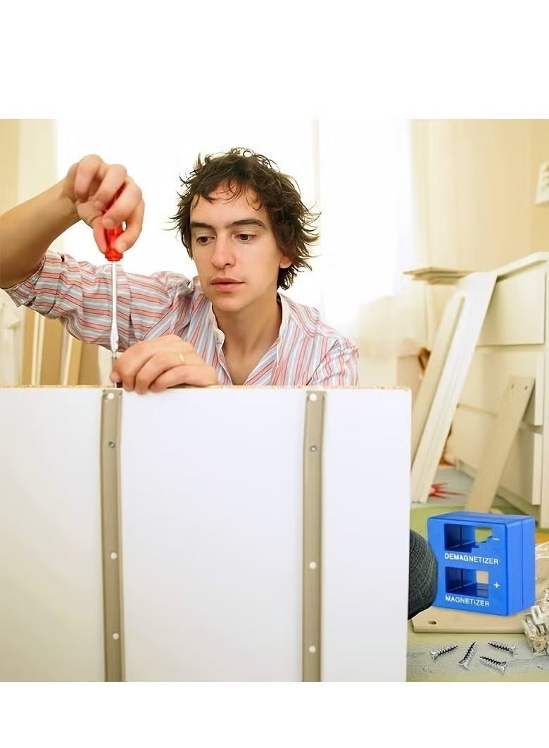 قطعة واحدة من أداة إزالة المغناطيس الدقيقة - لون واحد - أزرق - للمفكات، والأدوات الصغيرة، والمسامير الصغيرة، والكبيرة، والمثاقب، ولقم الثقب، والمقابس، والصواميل، والمسامير، والأظافر، وأدوات البناء - Image 3