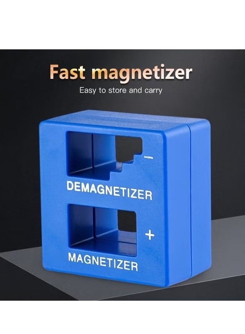 قطعة واحدة من أداة إزالة المغناطيس الدقيقة - لون واحد - أزرق - للمفكات، والأدوات الصغيرة، والمسامير الصغيرة، والكبيرة، والمثاقب، ولقم الثقب، والمقابس، والصواميل، والمسامير، والأظافر، وأدوات البناء - Image 1