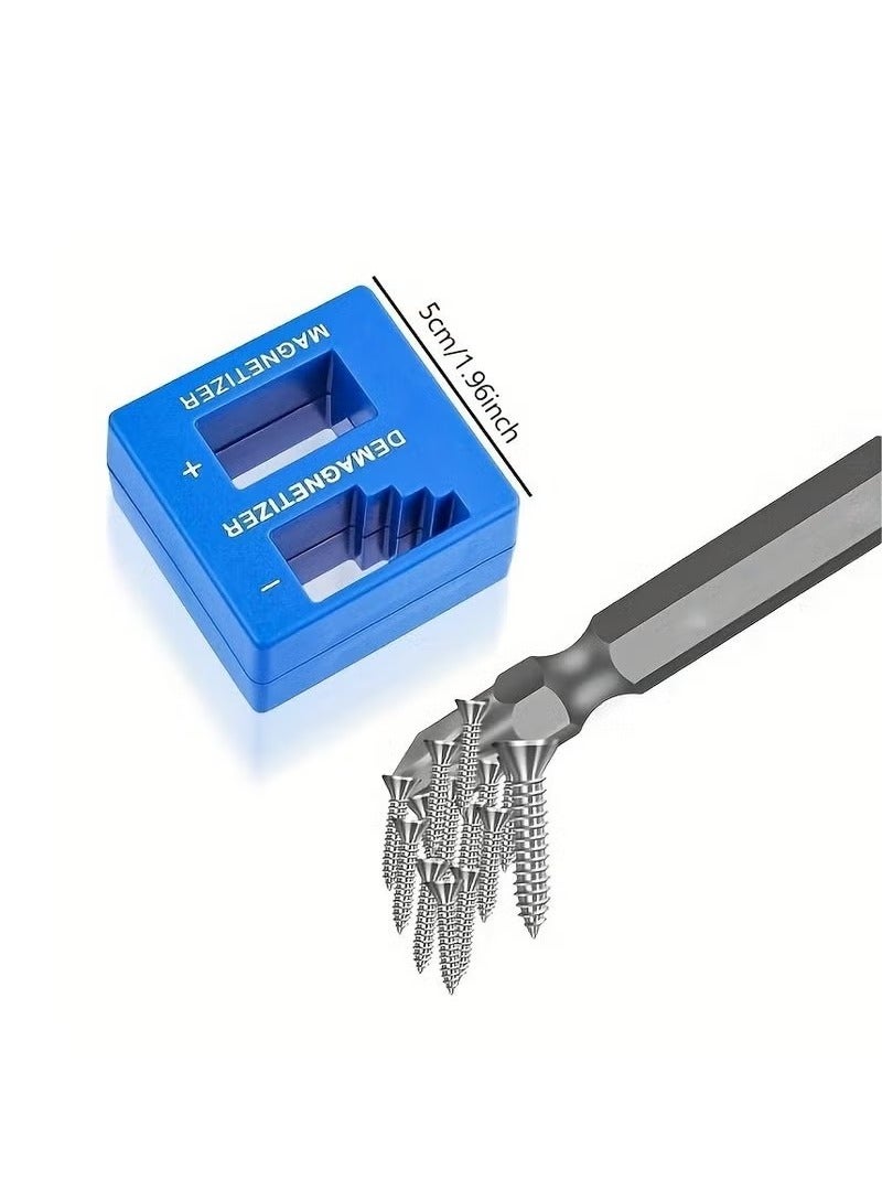 قطعة واحدة من أداة إزالة المغناطيس الدقيقة - لون واحد - أزرق - للمفكات، والأدوات الصغيرة، والمسامير الصغيرة، والكبيرة، والمثاقب، ولقم الثقب، والمقابس، والصواميل، والمسامير، والأظافر، وأدوات البناء - Image 4