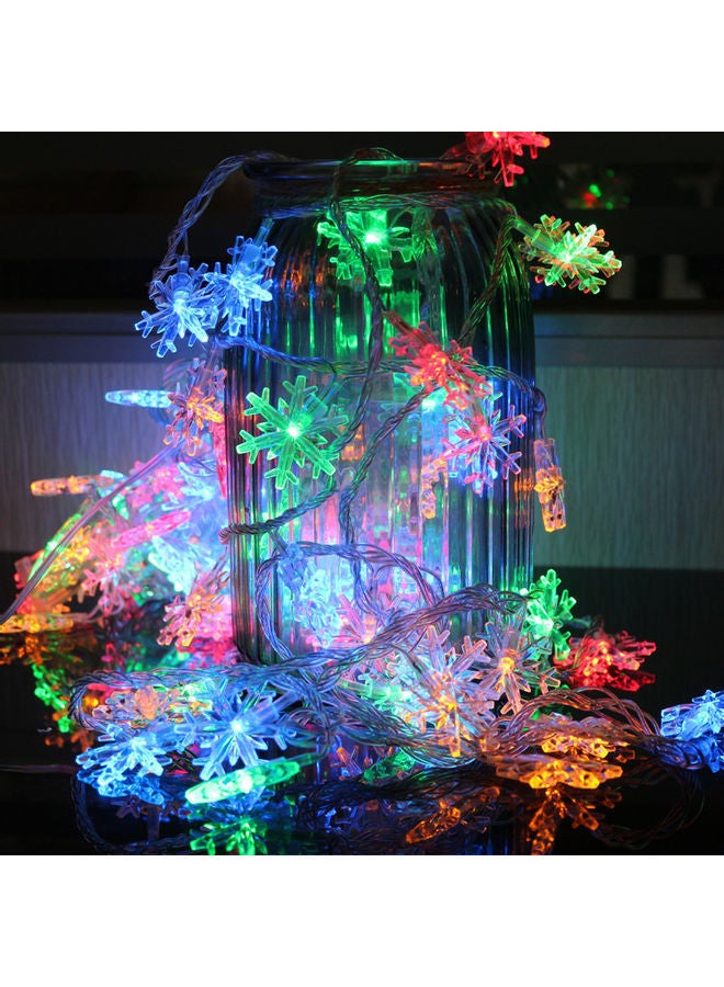 نيبمينينت شريط إضاءة للزينة على شكل ندفة ثلج متعدد الألوان 10متر - Image 1