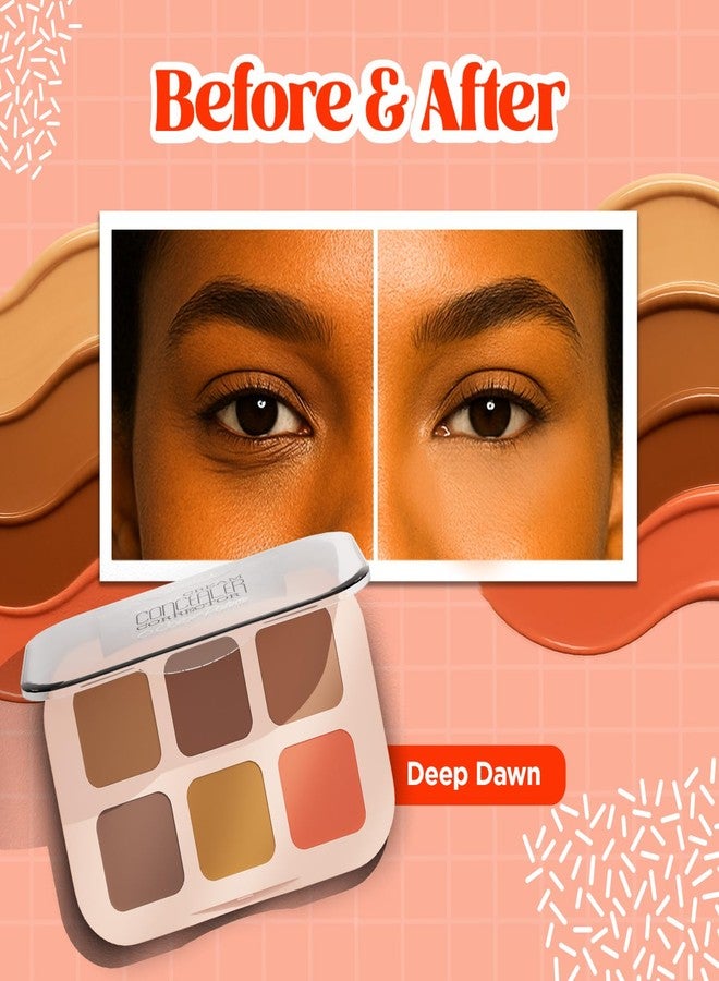 Glam 21 Glam21 Cream Concealer Corrector Palette |Creamy texture | Flawless & Buildable Coverage |Crease-proof formula |Easy To Blend & Lightweight Concealer For Face Makeup (9gm) - 02- Medium Madness - Image 5