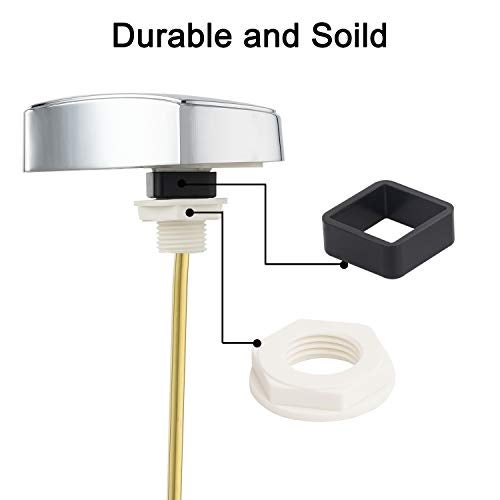 iFealClear 2 Pack Compatible with TOTO THU004-CP Trip Lever for St701C St854884 Metal Toilet Tank Flush Lever Replacement, Solid Brass Side Mount Toilet Handle Replacement, Chrome - Image 4
