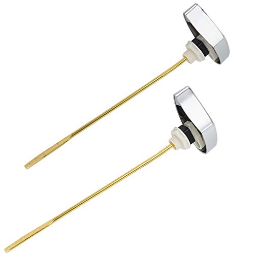 iFealClear 2 Pack Compatible with TOTO THU004-CP Trip Lever for St701C St854884 Metal Toilet Tank Flush Lever Replacement, Solid Brass Side Mount Toilet Handle Replacement, Chrome - Image 3