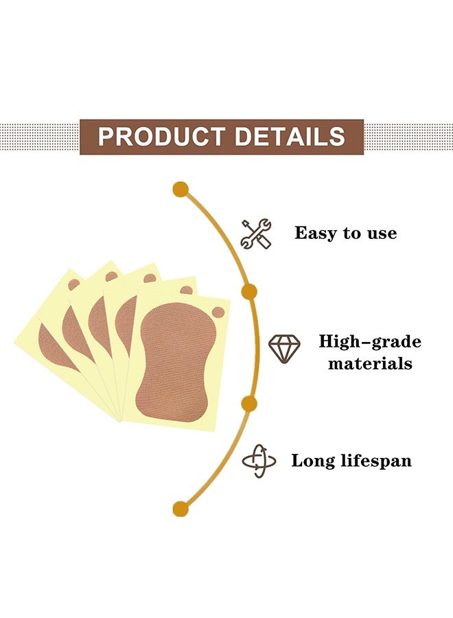20 Pack Disposable Invisible Underarm Sweat Pads, Self-Adhesive Cotton Antiperspirant Stickers for Women Daily Wear Work Outdoor Dates - Image 3