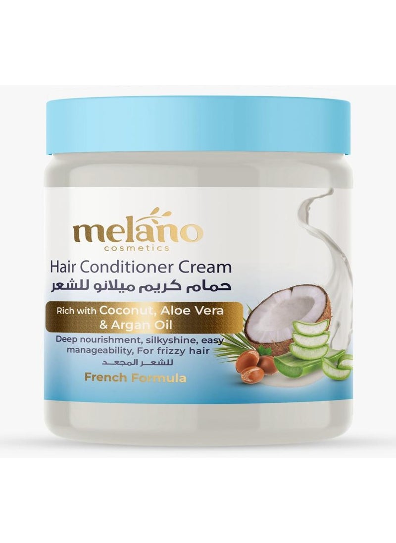 MELANO - conditioner cream  with aloe vera  coconut & argan oil 500 grams - Image 1