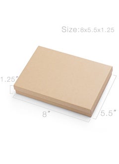 MESHA 8X5.5X1.25 20Pc Kraft Jewelry Gift Boxes Jewelry Boxes Bulk For Wearable Nails Enhancement Accessories Bulk Jewelry Box For Small Business & Boutique Brown  - Image 2
