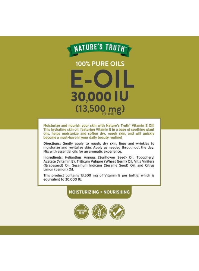 Nature's Truth, E-Oil, Lemon, 30,000 IU (13,500 mg), 4 fl oz (118 ml) - Image 2