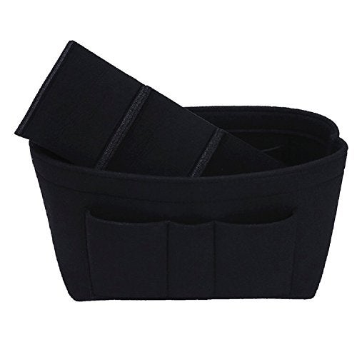 ZTUJO Purse Organizer Insert, Felt Bag Organizer For Handbag, 13 Colors, 6 Sizes (X-Large, Black) - Image 4