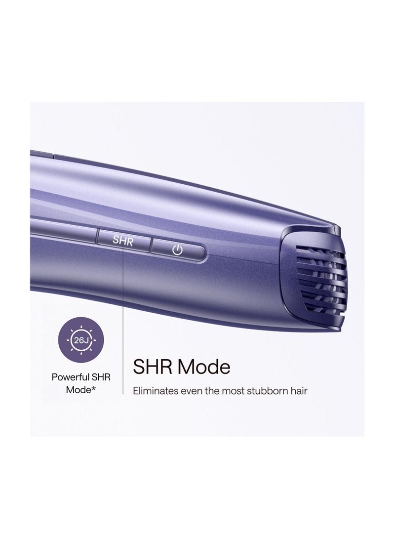 Ulike Air 10 IPL Laser Hair Removal for Women & Men, 65°F Ice-Cooling, Dual Lights, Skin Sensor & SHR Mode for Nearly Painless, Long-Lasting Hair Removal, Includes Leather Case, Purple - Image 5