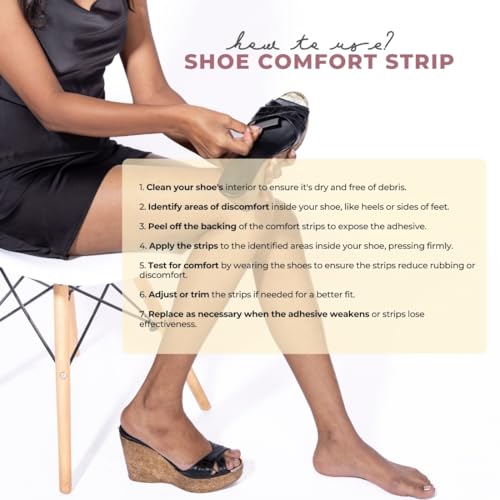 SLICKFIX Shoe Comfort Strips (Unisex)|Shoe Bite Pads|Footwear Comforter For Men & Women|Adhesive Comfort Strips|Foam Pads For Ultimate Comfort|Suitable For All Types Of Footwear|Pack Of 24 - Image 3
