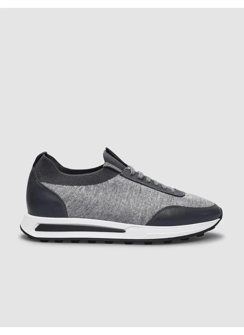 كاباني Knitwear Gray Lace-up Men's Sports Shoes