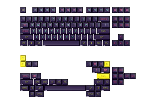DROP + MiTo MT3 Cyber Custom Keycap Set, ABS Hi-Profile Keycaps, Doubleshot Legends, MX Style Covers HHKB, 60%, 65%, and TKL Keyboards (Base Kit) - Image 1