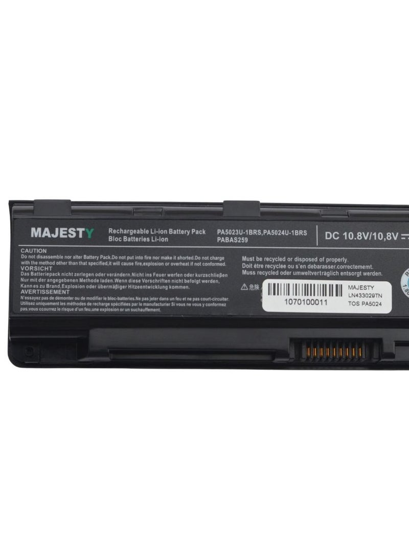 ماجيستي بطارية لاب توب بديلة توشيبا PA5023U-1BRS  PA5024U-1BRS PABAS259 متوافقة مع اجهزة لابتوب توشيبا ستالايت C855 L855 L870 M805  - Image 3