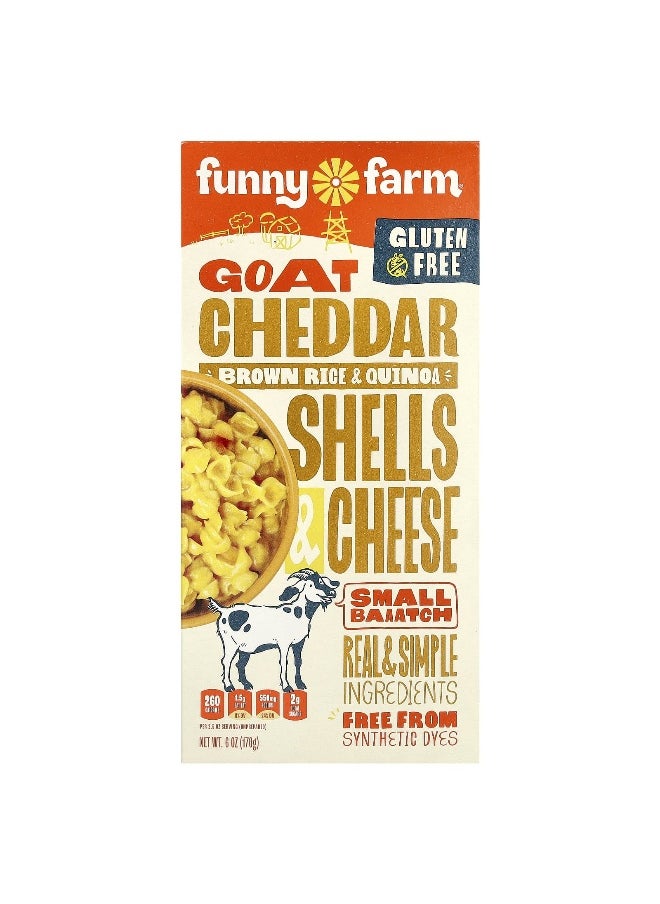 Funny Farm Funny Farm, Goat Cheddar Brown Rice & Quinoa Shells & Cheese, 6 oz (170 g)  - Image 1