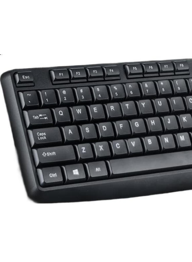 Gesobyte Wireless Keyboard, Quiet Low-Noise Office Keyboard, Compatible With Desktop And Laptop, Built-In Receiver, Plug And Play K139W Battery Version, Black - Image 3