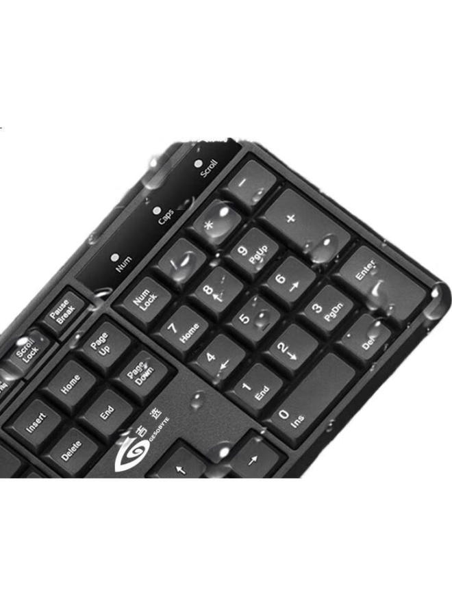 Gesobyte Wireless Keyboard, Quiet Low-Noise Office Keyboard, Compatible With Desktop And Laptop, Built-In Receiver, Plug And Play K139W Battery Version, Black - Image 2