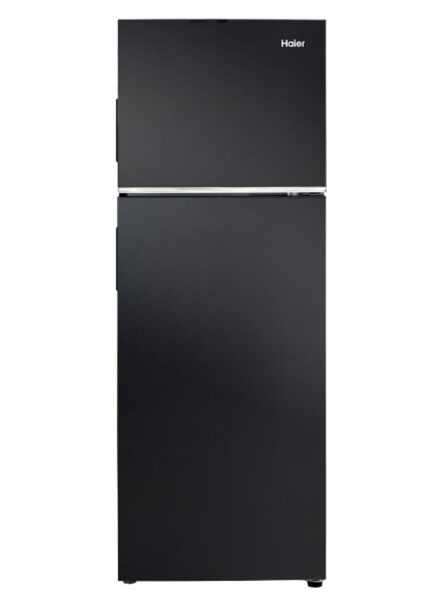 Top Mount Refrigerator Fridge Twin Inverter Technology Multi Airflow Toughened Glass Deo Fresh Fast Freeze, Fast Cool Gross Capacity 388L Black Model HRF-HRF-388BS HRF-388BS Black