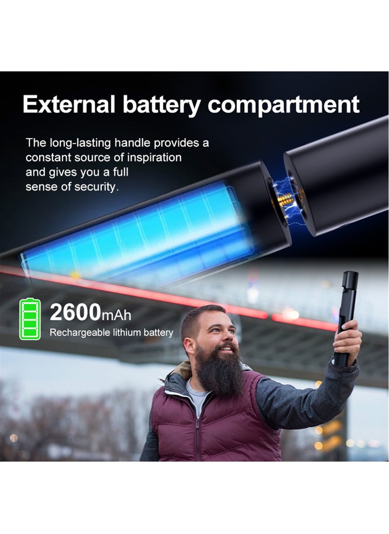AUSEK 6K Action Camera, WIFI Dual Lens Pocket Camera, 350° Rotating Lens, 50MP Vlogging Camera, 2600mAh+2600mAh Battery, 6-Axis Stabilizer, Touch Screen, Support Time-Lapse Recording/Slow Motion/Pre-Recording  - Image 4