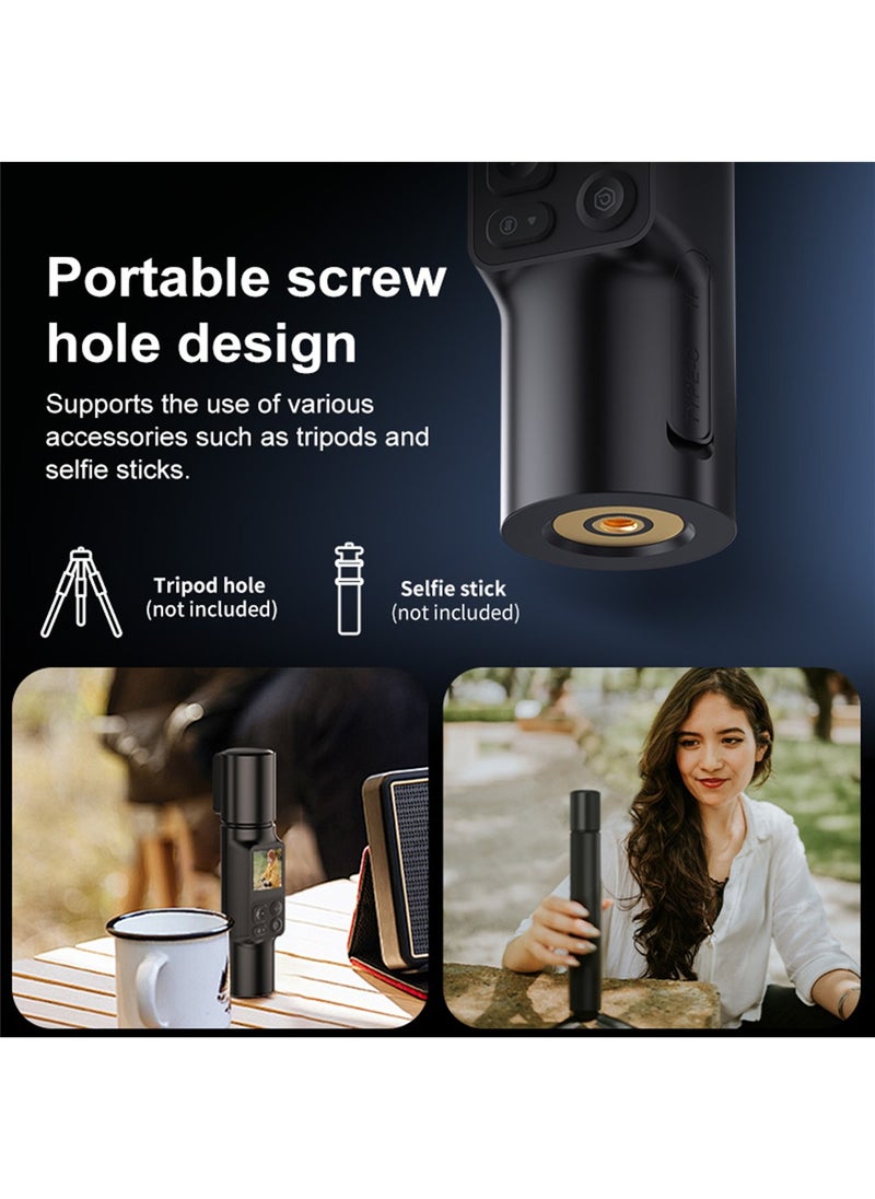 6K Action Camera, WIFI Dual Lens Pocket Camera, 350° Rotating Lens, 50MP Vlogging Camera, 2600mAh+2600mAh Battery, 6-Axis Stabilizer, Touch Screen, Support Time-Lapse Recording/Slow Motion/Pre-Recording