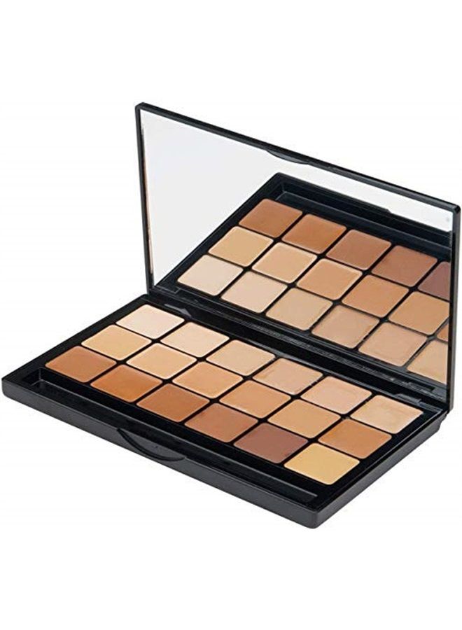 Graftobian Glamour Crème Ultra HD Foundation Super Palettes - Foundation Palette, Contour Makeup, Foundation for Professional Makeup Kit, Face Makeup for Full Coverage - Warm Color - Image 1