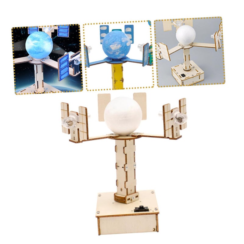 Earth Satellite Model Science Experiment Kit Educational Assembly Toy Plastic - Image 5