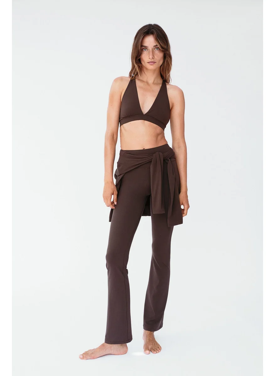 H&M Flared Yoga Leggings In Softmove