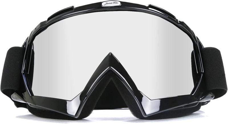 JAMIEWIN Dirt Bike & Motocross Goggles - Anti UV, Dustproof & Fog Resistant Offroad Riding Goggles - Image 1