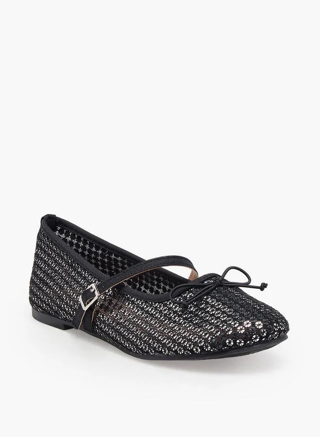 Little Missy Girls Buckle Closure Mary Jane Shoes
