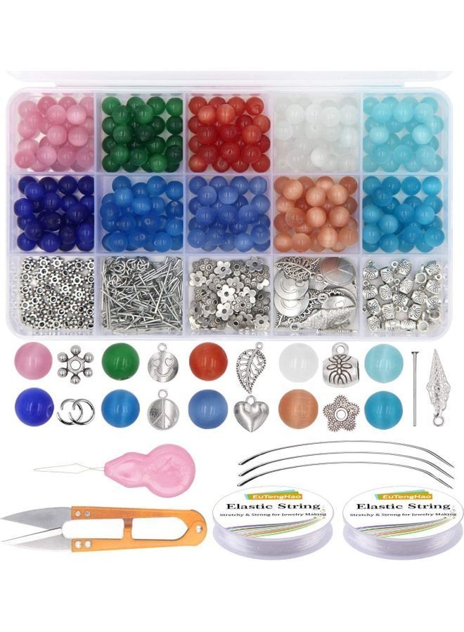NIBEMINENT 488-Piece Beads Set With Pendant Accessories - Image 1