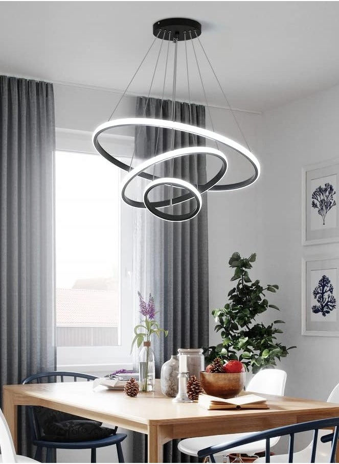 نجفة شوب - نجفة ليد مودرن ساريلا اسود LCB-7001 - Image 1