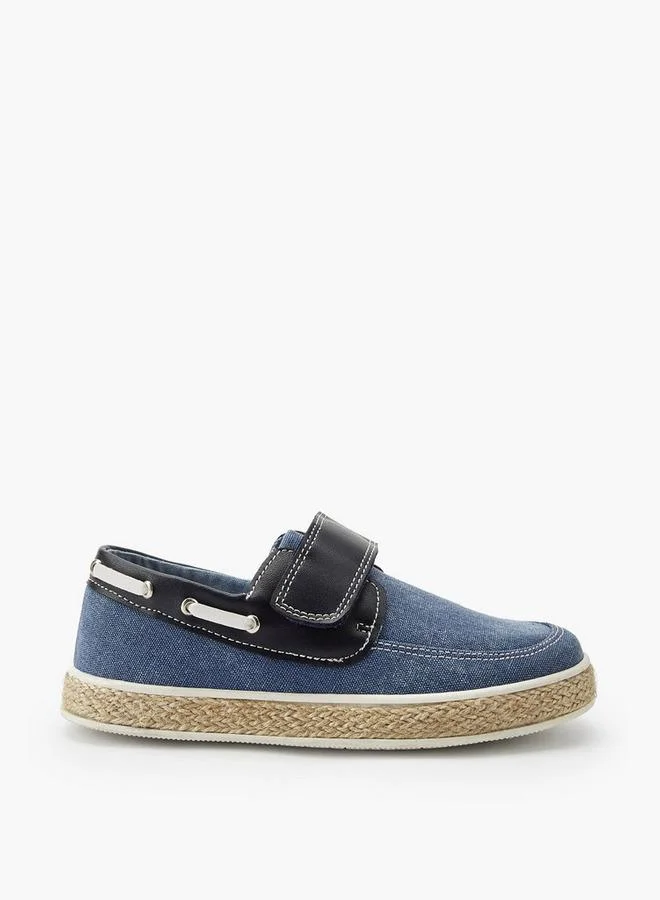 Peppermint BLUE Boys Hook & Loop Espadrille Loafers for Men | Best Price UAE