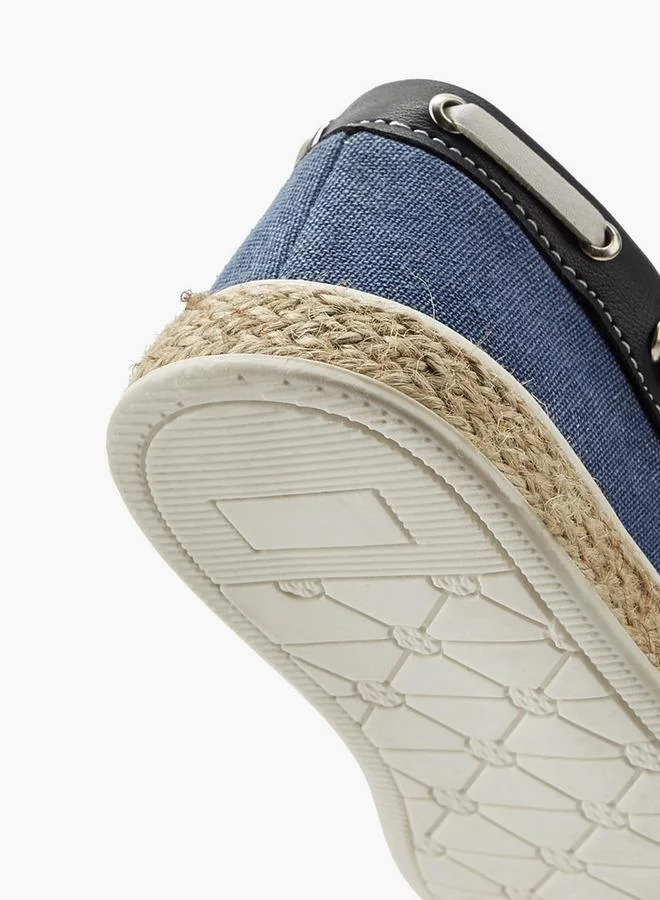 Peppermint BLUE Boys Hook & Loop Espadrille Loafers for Men | Best Price UAE