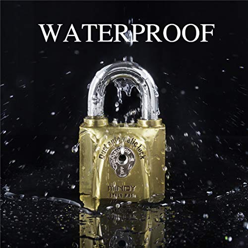 Mindy 60mm Heavy Duty Waterproof Keyed Padlock with 4 Keys - Image 4