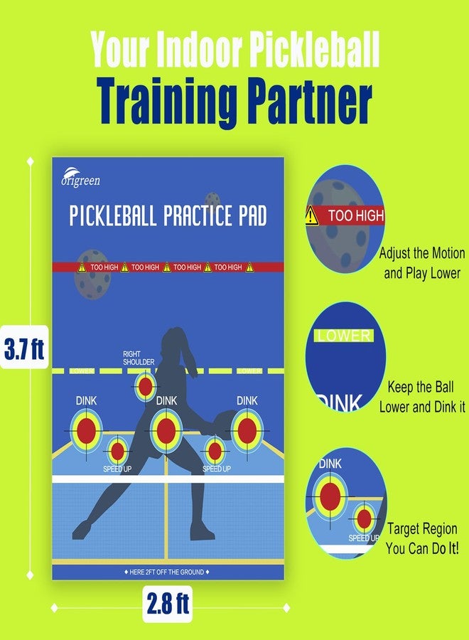 origreen Pickleball Practice Pads - Dink Master Exercise Rebounder Aids (Blue, 1pc) - Image 2
