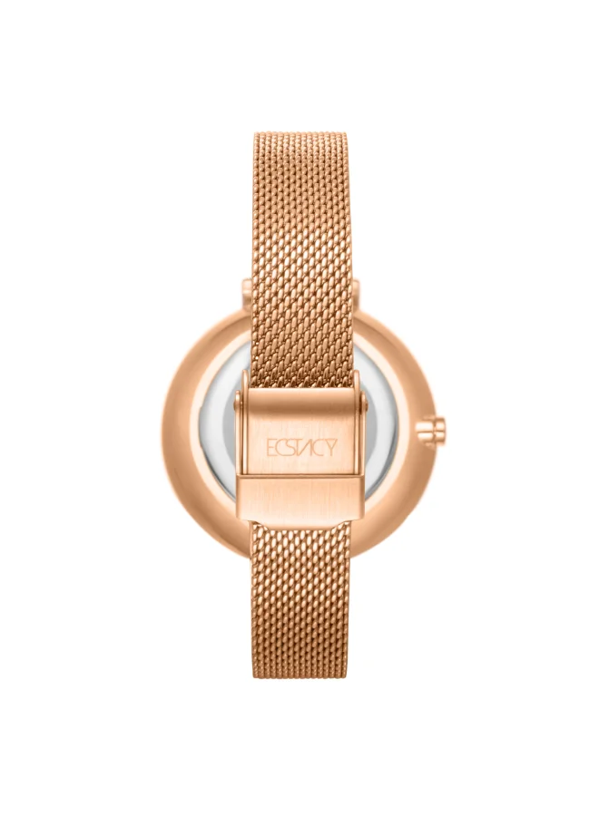 ECSTACY Women's Stainless Steel Analog Watch E23501-RBKG - 35.5 mm