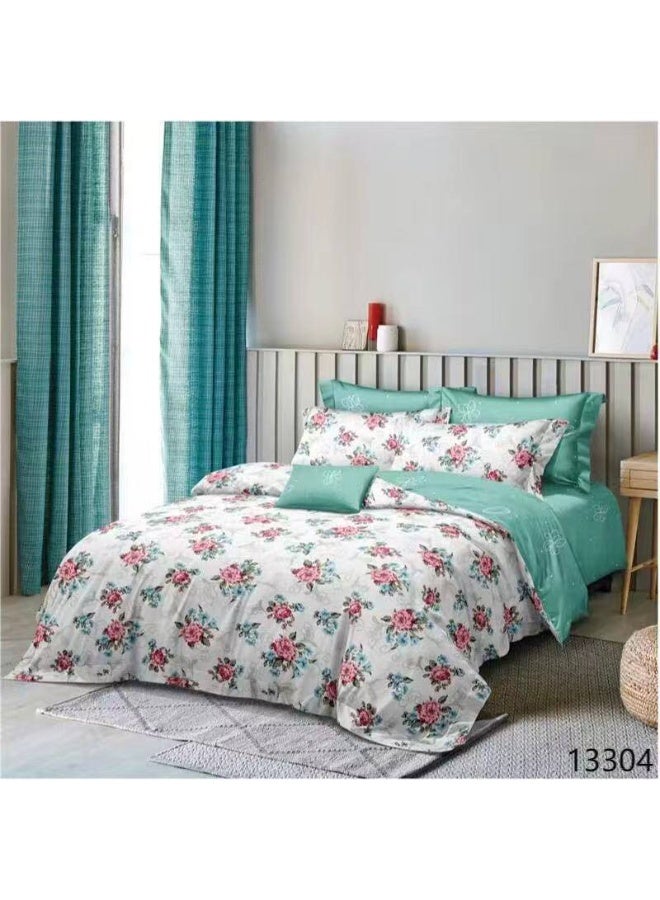 Luxury King 6-Piece Bedding Set –  simple Design, 220x240cm Duvet Cover with Fitted Sheet & 4 Pillowcases