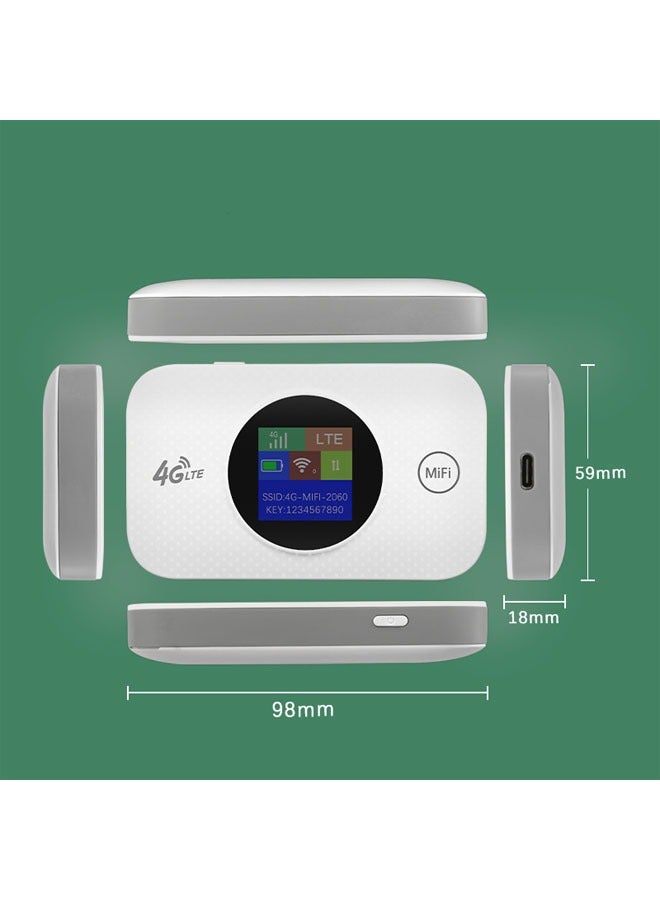 عام نقطة اتصال واي-فاي 4G، راوتر 4G مع فتحة بطاقة SIM، راوتر LTE ميني محمول للسفر، مزود ببطارية 3000 مللي أمبير وسرعة تصل إلى 150 ميجابايت في الثانية. (الإصدار الآسيوي: B1/B3/B5/B8/B38/B39/B40/B41) - Image 5