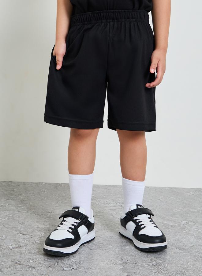 Styli Boys Cotton Sports Jersey Shorts with Side Pocket - Image 1