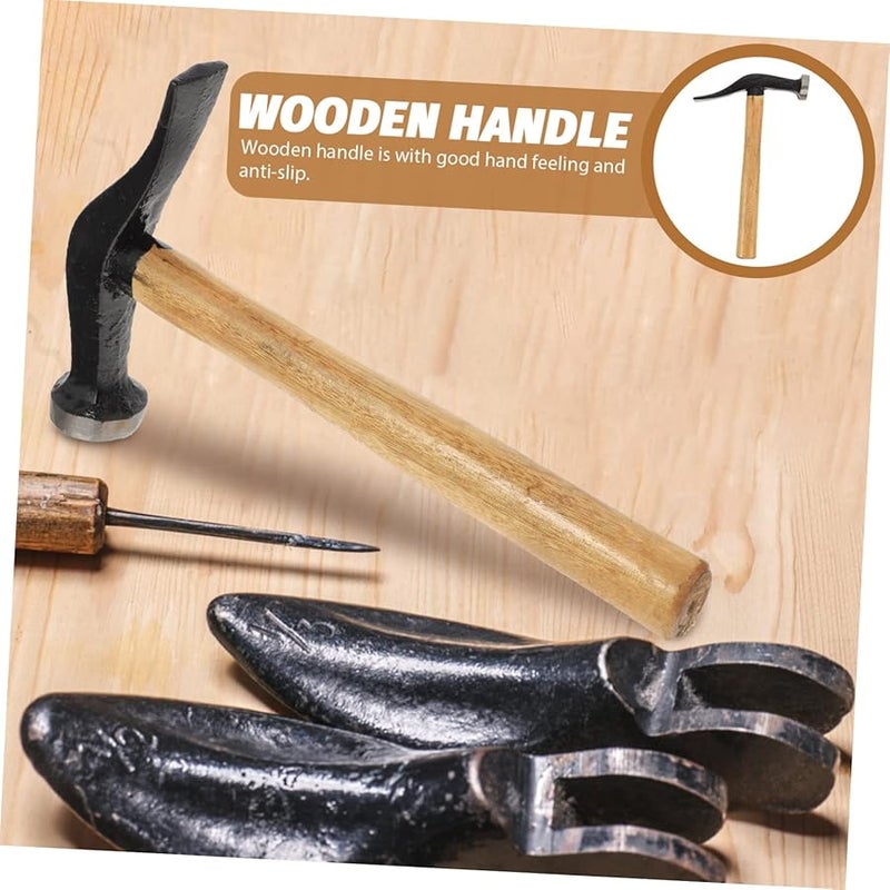 Multi Color Shoe Repair Hammer Wooden Handle Leather Crafting Sole Installation Lightweight Tool - Image 5