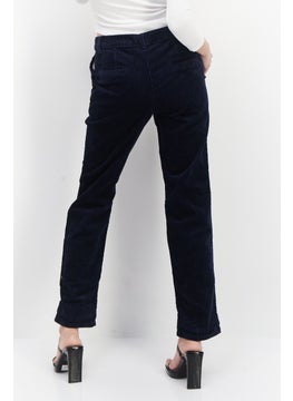 ESPRIT Women Wide Leg Ribbed Corduroy Pants, Navy  - Image 3