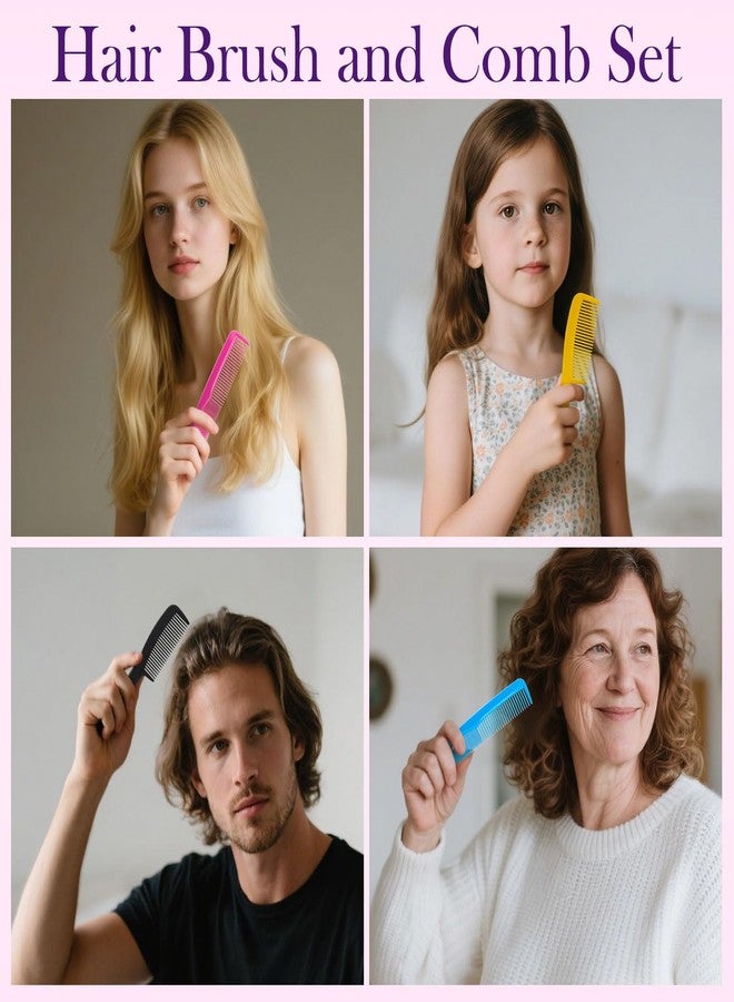 HQSLsund Bulk Hair Brush Set, Individually Wrapped Detangling Brushes for Wet & Dry Hair, Disposable Fine Wide Hair Combs for Women Men Travel Hotel Shelter Charity Supplies 5 Colors (6.8 inch, Count, 30) - Image 4