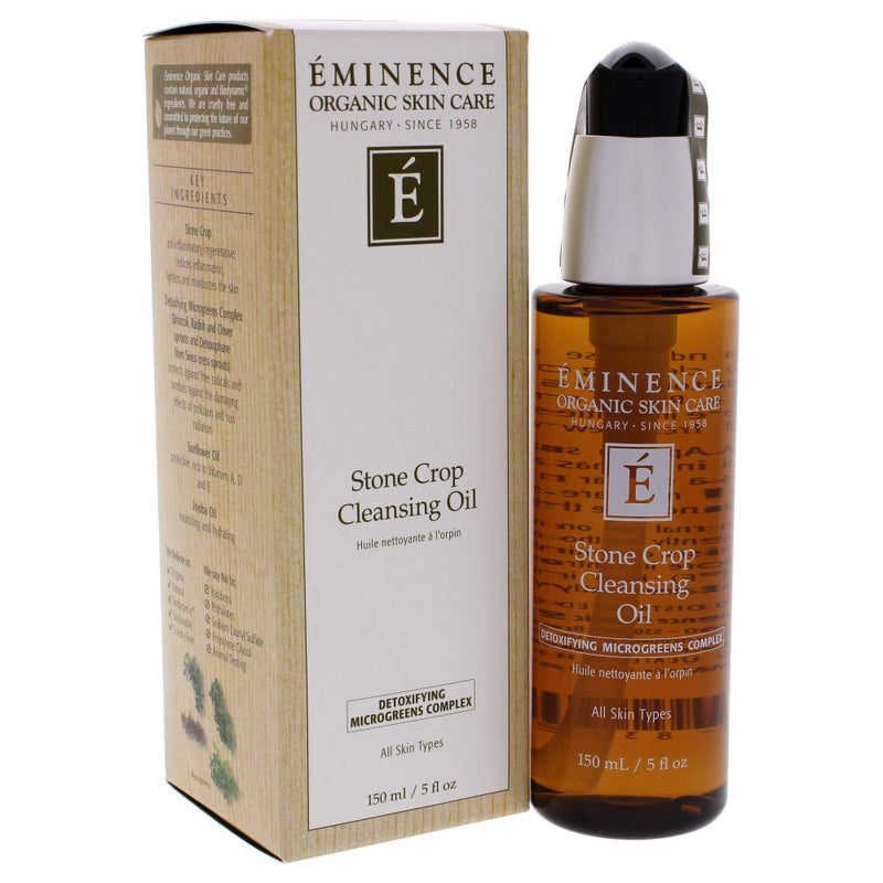 Eminence Organic Skincare Stone Crop Cleansing Oil, Multi, Unscented, 5 Fl Oz - Image 3