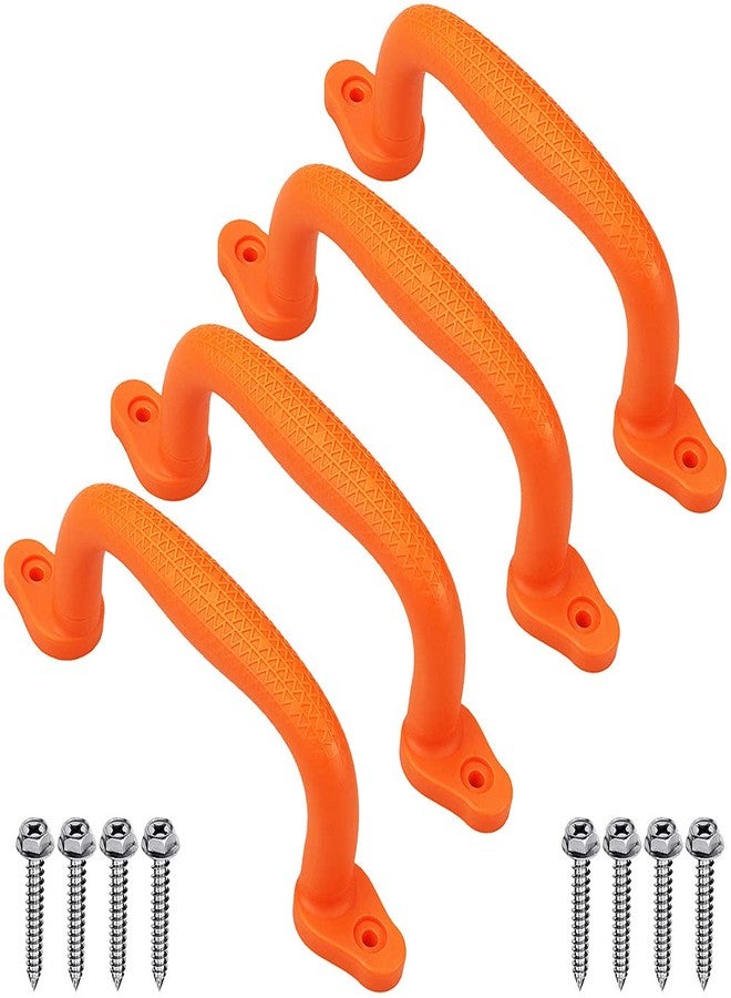 Dolibest Set of 4 Safety Playground Handles,Swing Set Kids Safety Hand Grips for Playset, Climbing Frame, Play House,Climbing Frame, Play House Handles(Red) - Image 1