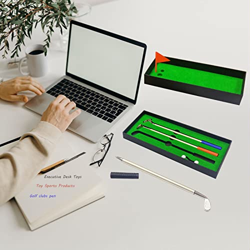 SANTA CASA Golf Pen Set & Mini Desktop Golf Putting Green Game - Gifts for Adults, Kids, Dad, Mom, Men, Women, Boss, Coworkers, Teen Boys - Funny Office Desk Toys and Unique Christmas Stocking Stuffers Gifts - Image 3